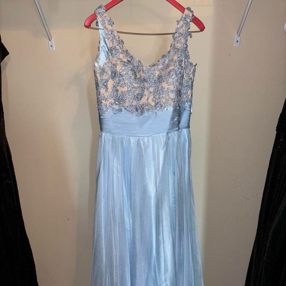 Alyce Paris Baby Blue Prom Dress - image 1